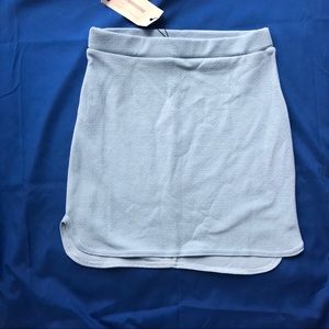 light blue mini skirt boohoo
